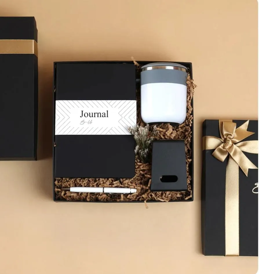 Journal, tumbler and pen gift box