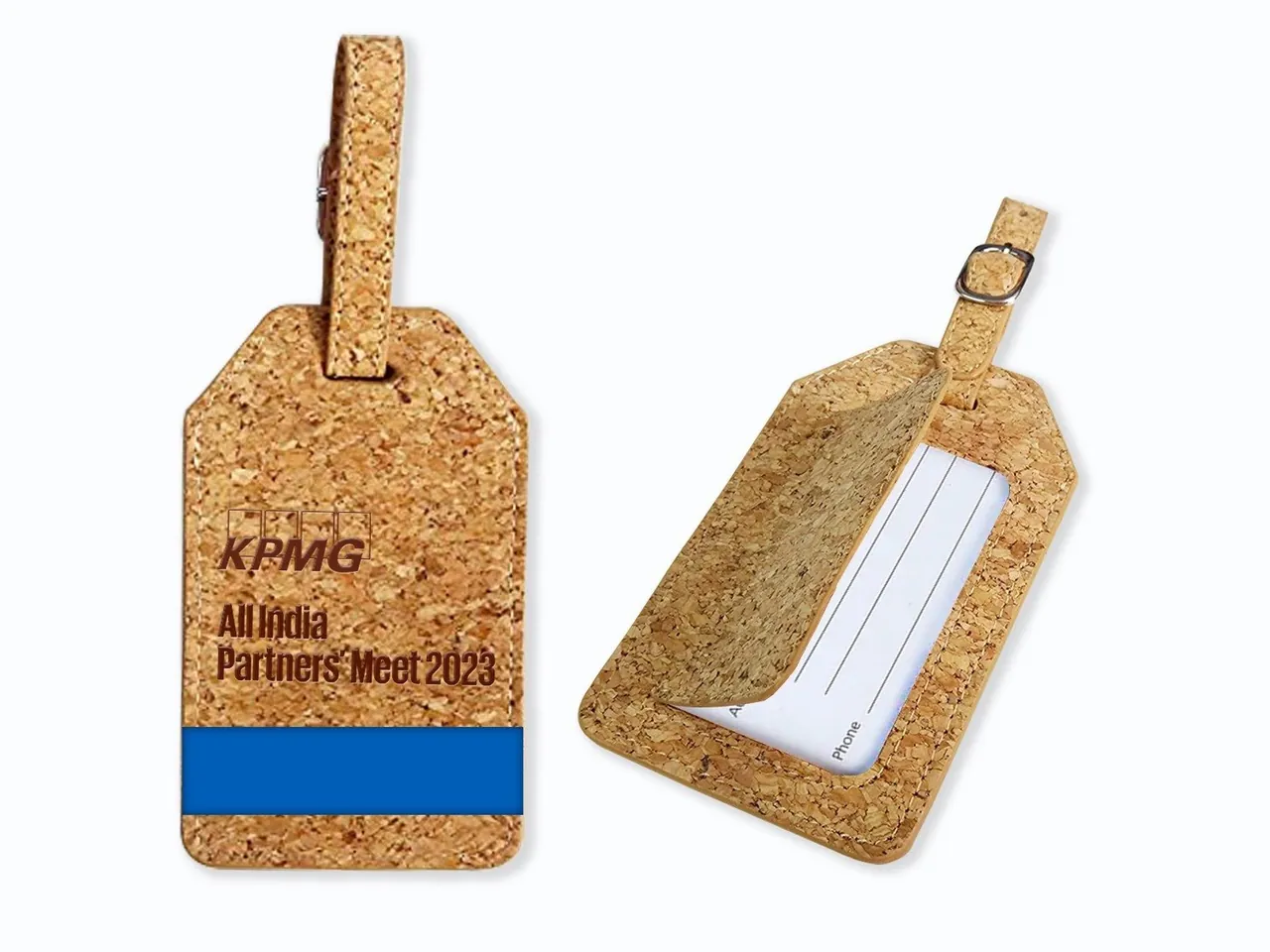 Cork luggage tags, KPMG
