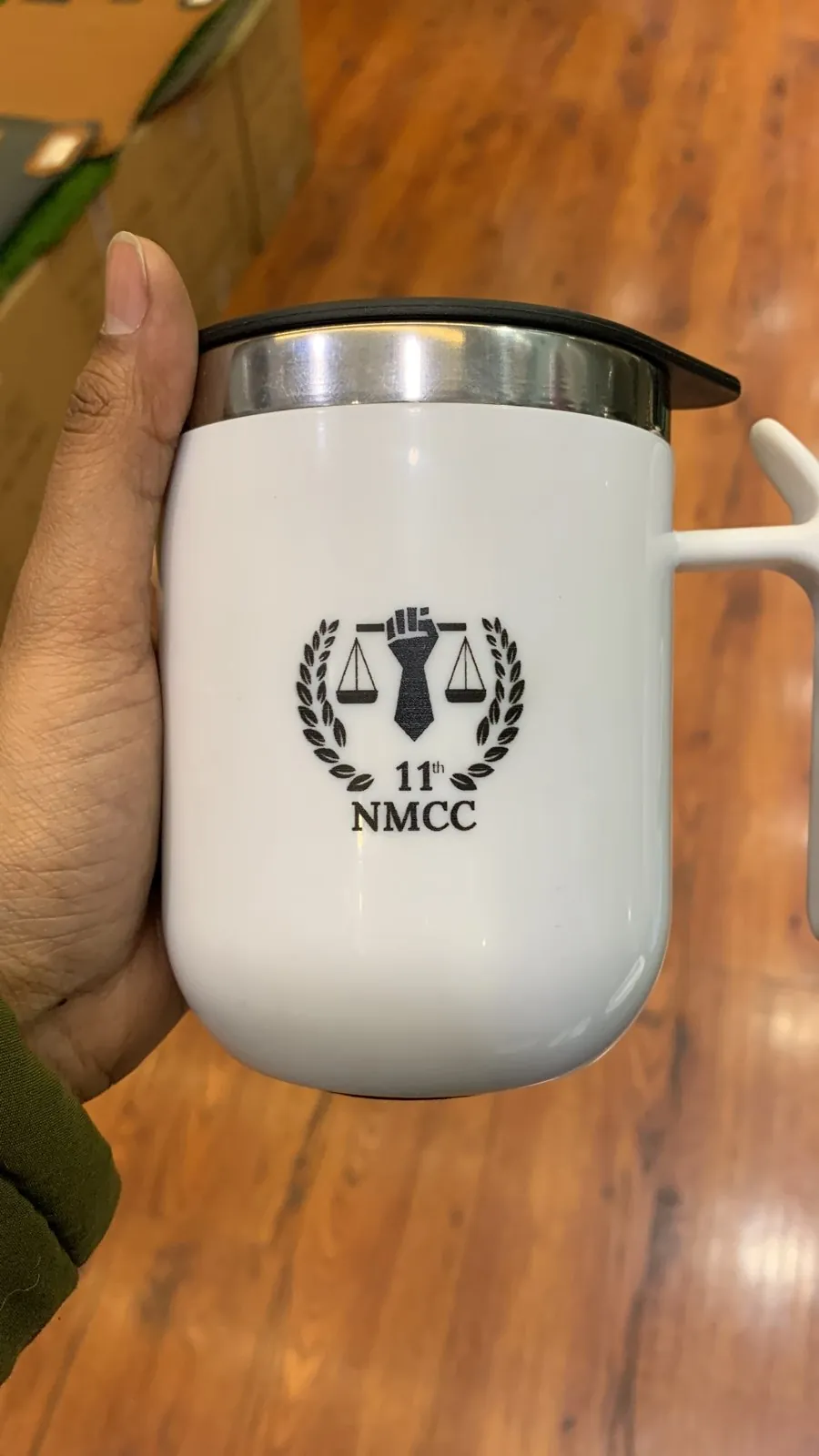 Enamel-style camp mugs