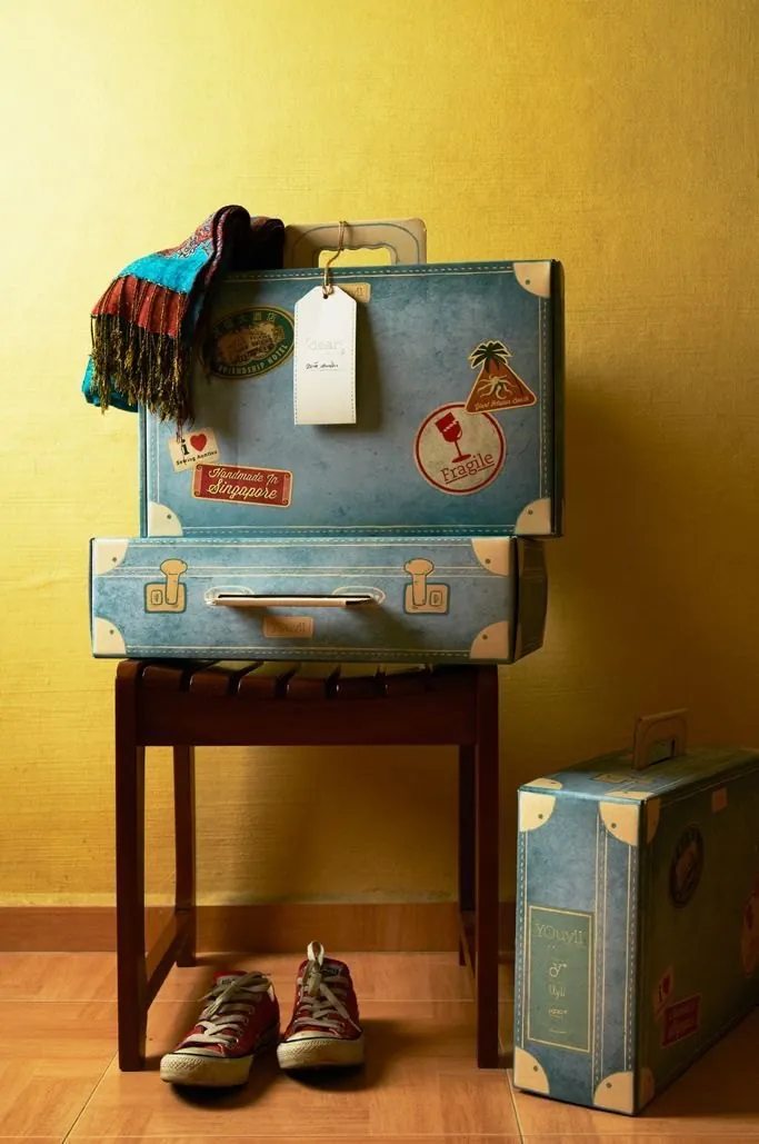 Suitcase travel gift boxes