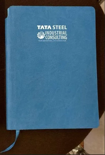 Debossed notebook, Tata Steel