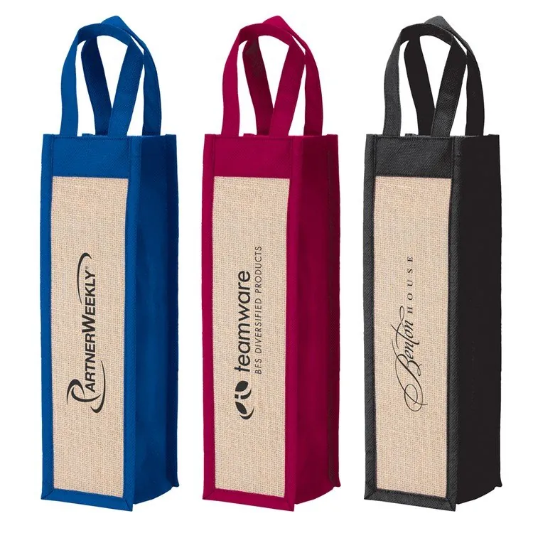 Branded jute bottle bags